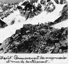 31 août. Commencement des maçonneries et mur de soutènement